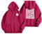 Sudadera Larga con Cremallera y Capucha para Mujer - Ropa Deportiva Manga Larga - Crop Top - Colores Rojo y Verde Agua - Sin Capucha Disponible