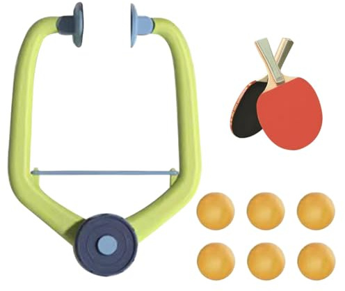 Tür-Ting-Pong | Tür PingPong Spiel | Verstellbares Tischtennis Trainer für Türrahmen | Over The Door PingPong-Spiel | Hängendes PingPong Set mit Schläger und Bälle für Kinder und Erwachsene