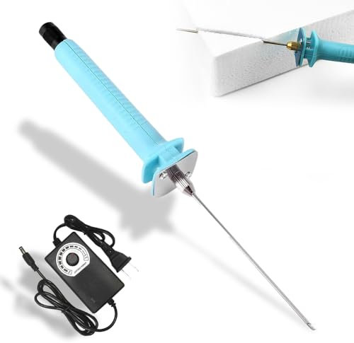 Cortador de Espuma Electrico, 15cm Cortador Poliestireno, 30W Pluma de Corte de Espuma con Adaptador de Voltaje, Cortadora Eléctrica De Alambre Caliente, Hilo Caliente Cortador para Bordes de Corte