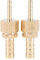 NutriEss 2pcs 4-8mm Brass Fitting Hose Barb Tail Reducer Reducing Plug Connector