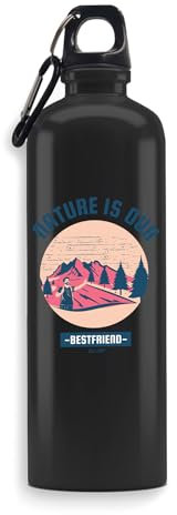 Nature is Our Best Friend - Botella de agua, botella de bebidas, botella de viaje, botella deportiva al aire libre