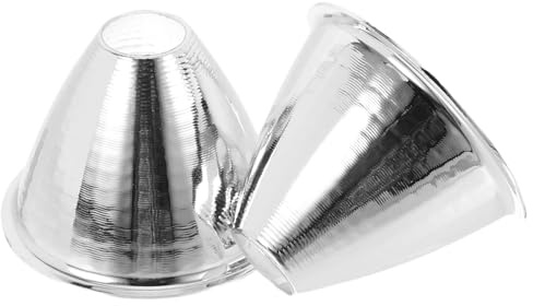 Taschenlampen in Silber 2 Stück Reflektorbecher aus Aluminium