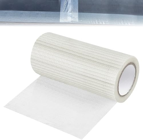 RV Markise Reparaturband für Markisen 15cm x 9m, Transparent Zelt Reparaturband, Wasserdicht Hochklebrig Abriebfest, für Tarp Segeltuch Boot Deckt Reparatur, Segel-Band, Riss Reparatur Pctch Kit