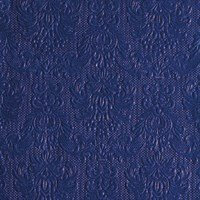 Ambiente - Cocktail Servietten - Elegance - geprägt - 25x25cm - 15 Stück - verschiedenen Farben (Blue - 7030)