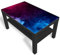 DekoGlas Beistelltisch Couchtisch 'Bunter Rauch' Sofatisch mit Motiv Glasplatte Kaffee-Tisch, 90x55x45 cm Schwarz