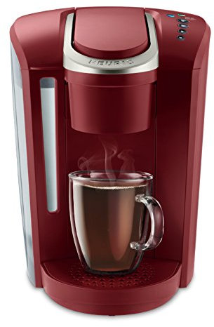 Keurig K-Select Single Serve K-Cup Pod Coffee Maker, With Strength Control and Hot Water On Demand, Vintage Red
