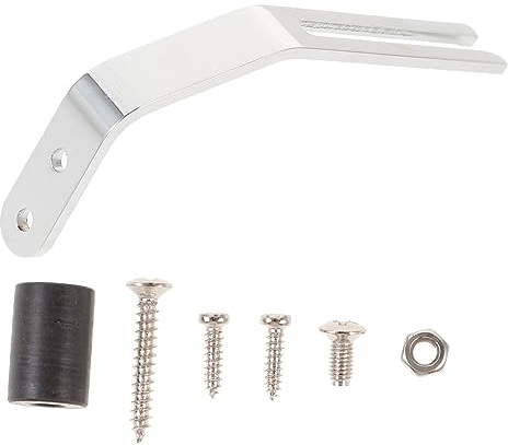 Gitarren Schlagbrett Montagehalterung Gv203, Silber, Metall | 1 Stück, für Jazz E-gitarren und Gitarre, Schrauben, Tube und Mutter Enthalten