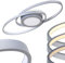 LED Deckenleuchte Chunky, dimmbare Deckenlampe aus Metall in Silber, 27 Watt, 3000 Lumen, Lichtfarbe 3000 Kelvin (warmweiß), dimmbar über Lichtschalter