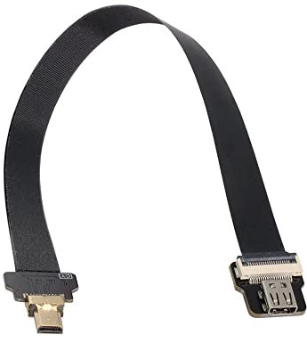 Xiwai CYFPV Câble plat Micro HDMI mâle vers micro HDMI femelle 1080p pour FPV HDTV multicopter en air (0,5 m)