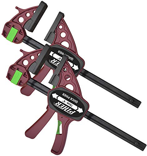 2 x Piher Quick Extra Einhand-Zwinge Schraub-Zwinge 60 cm Schnell Spanner Spreiz Klemme