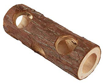Juliyeh Natural Wooden Animal Tunnel Hamster Chew Toys Pets Exercise Toys for Hamster Rat Rabbit Mice Ferret Guinea Pig
