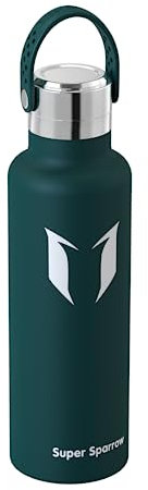 Super Sparrow Borraccia Termica, Ultraleggero Acciaio Inox 18/10 Bottiglia Termica - 500ml - Senza BPA Borracce, Thermos per Bambini, Scuola, Sport, Campeggio, Yoga, Palestra, Ciclismo