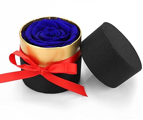 RANJIMA Rosa Eterna Idee Regalo San Valentine per Lei, Rosa Stabilizzata Vera Idea Regalo per Lei, Fiore Eterno Regalo Compleanno Donna, Anniversario, Matrimonio, Regalo per Mamma, Fidanzata, Moglie