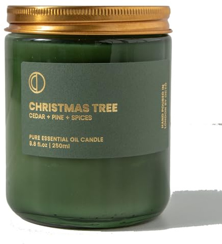 OCTO Weihnachtsbaum | Duftkerze natürlich mit Sojawachs und ätherischen Ölen, 250 ml