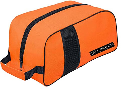 Waterproof Sports Boot/Shoe/Travel Bag for Football Cricket Rugby Golf Toiletry Gym for Men/Women (Orange)