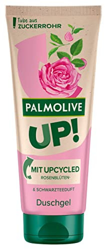 Palmolive UP! Shower Gel Rose Blossom and Black Tea 200 ml with Upcycled Rose Petal Scent Sustainable