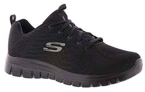 Skechers Damen Sneakers,Sports Shoes, Black, 42 EU