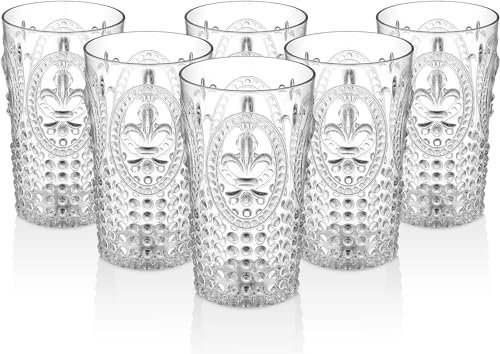 Bastilipo PRISMA - Prisma - PACK 6 UNIDADES VASO 750 ML. COLOR TRANSPARENTE. Vaso de policarbonato tamaño grande