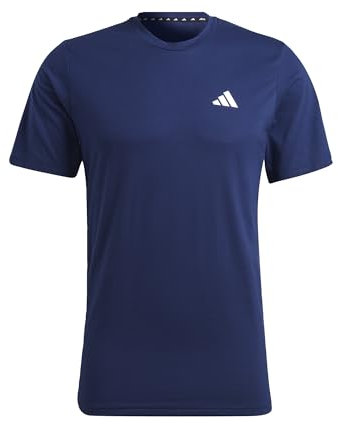 adidas Herren Train Essentials Feelready Training Tee, Dark Blue/White, M
