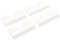 Lames de Rechange Professionnelles 18 Dents pour Tondeuse à Cheveux - Lame Couteau Mobile en Céramique Zircone - Compatible avec Oster A5 Fast Feed - Idéal pour Toilettage Canin et Animal (Blanc, 4)
