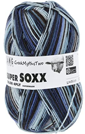 Lang Yarns - Super Soxx Color 4-fach 0397 blau 100 g