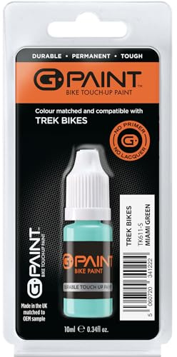 G-Paint Bike Paints - TREK Bike Touch-Up Paint - MIAMI GREEN, TREK Bikes - Bike Paint Scratch Repair & Chip Filler - TK611-S Gloss - 1 x 10ml