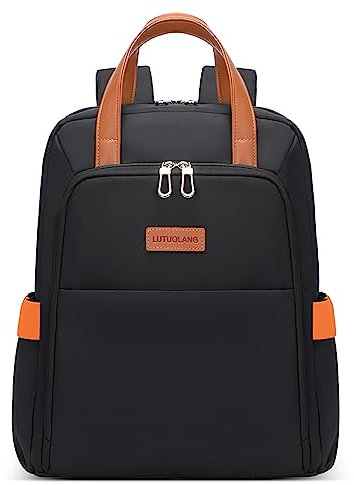 DORRISO Fashion Women Backpack Large Capacity Rucksack Bag for 15 Inch Laptop Convertible Handbag for Travel Casual Work Outdoor Daily Water-Resistant College Ladies Knapsack Bag Black