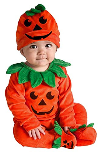Allbestop Combinaisons Et Barboteuses Bébé Garçon Halloween,Pyjama Ado Garcon Combinaison Courte Bébé Fille Costume Bebe Halloween Deguisement Adulte Déco (3-Orange,18-24 Mois)