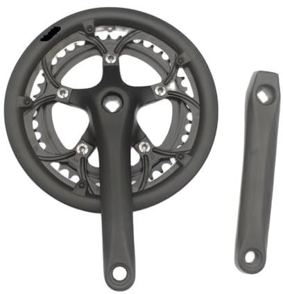INOKAI Fahrrad Kurbel,Kurbelgarnitur 6/7/8/9 Geschwindigkeit 52/42T 170 mm Rennrad Kurbelgarnitur BCD110MM Aluminiumlegierung Fahrradzubehör Vierkantloch Kurbelgarnitur