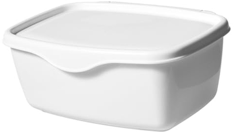 Totority Wet Wipes Dispenser Box with Lid 7.08X5.23X5.90 Inch Compact Plastic Wet Tissue Holder for Bathroom and Desktop Storage Portable Tissue Container for Home Organization