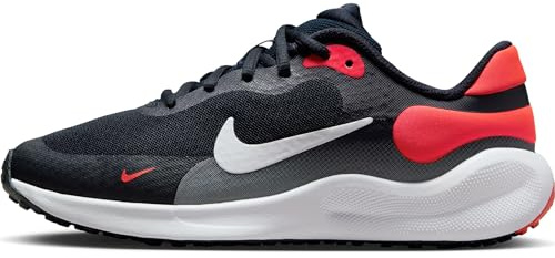 Nike Revolution 7 Schuh für ältere Kinder, Dark Obsidian/White-Bright Crimson-Black, FB7689-400, 38.5 EU (6Y US)