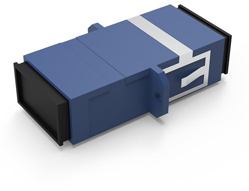 nexinex Glasfaserkabel Adapter | Kupplung SC auf SC Simplex | Verbinder für LWL Patchkabel | Buchse/weiblich