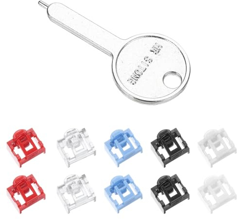sourcing map 10 Stück Port Blocker Verriegelung RJ45-Port/Staubschutz aus PC mit codiertem Schlüssel