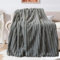 Kuscheldecke Kaninchen Plüsch Decke Super Soft Wohndecke Dick 540 G/M² Flanell Decke Couchdecke Warme Überwurfdecke Sofadecke Vielseitig Blanket Für Bett Sofa Schlafzimmer Büro Dunkelgrau 160 x 200cm