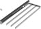 SOTECH Porte-serviettes à 3 bras (410 x 147 x 35,3 mm, anthracite) Longueur d'extension env. 710 mm Kesseböhmer Coulisse à serviettes extensible