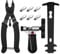 JNBGTU 6Pack Bike Chain Tool Kit for 7/8/9/10 Speed Chain Link Repair Removal with 3pairs Backup Missing Links, Portable Bicycle Chain Cutter Rivet Remover Tool for Road Mountain Bike