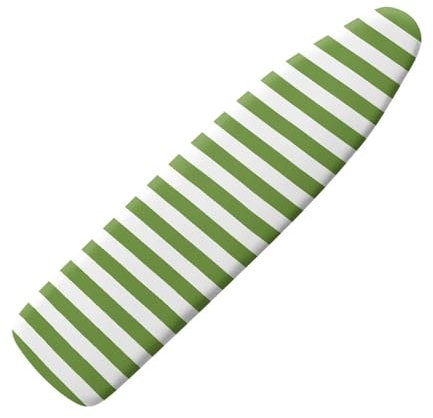 Pzuqiu Green Stripe Ironing Board Cover Universal Iron Board Cover for Ironing Board Extra Wide Durable Ironing Board Cover with Hook and Loop