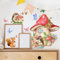 WandSticker4U®- Wandtattoo PILZHAUS Kinderzimmer (46x52 cm) I Wandsticker Tiere Igel Eichhörnchen Pilz Schmetterling I Wandaufkleber Babyzimmer Mädchen & Junge Deko