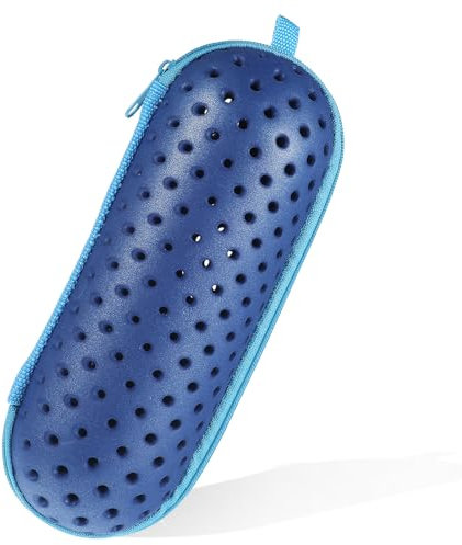 Schwimmbrillen-Etui,Schwimmbrille Etui mit Reißverschluss,Brillenetui mit Abflussloch für Schwimmbrillen,Brillenetui Hardcase Sonnenbrille Etui,Hartschale Eva Brillenetu,für Herre Damen Schwimmbrille