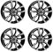 4x AUTEC Felgen Alufelgen UTECA 9.0x20 ET40 5x112 Schwarz poliert kompatibel mit VW Arteon Passat Golf VII Scirocco Tiguan Phaeton T-Roc ID.7 Beet