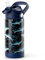 Choco Mocha Trinkflasche Kinder mit Strohhalm für Junge, Thermosflasche Kinder, Wasserflaschen für Schule 400ml, Auslaufsichere, BPA frei, Blau Hai