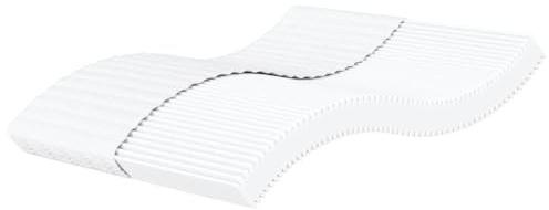 vidaXL Schaumstoffmatratze Weiß 160x220 cm Härtegrad H2 H3