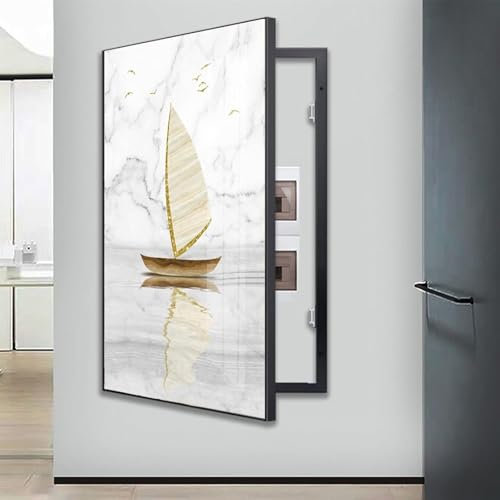 Stromzähler Abdeckung, dekorative Malerei, Abdeckung für Strom Stromzähler, Verteilerkasten Zähler, Dekoration zum Ausblenden von Bildern, Abdeckung, Malerei zum Aufhängen(C,40x60CM)