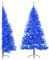 Myheimly Künstlicher Halber Weihnachtsbaum mit Ständer Christbaum Tannenbaum Dekobaum Kunstbaum Weihnachten Dekoration WeihnachtsdekoBlau,180 x 115 cm