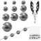 WEDNOK 160Pcs Split Shot Fishing Weights with Pliers, Fishing Weights Shot Mixed 10 Sizes with 3g 2g 1.5g 1.25g 1g 0.8g 0.5g 0.4g 0.3g 0.2g Fishing Shot Dispenser Sinkers for Coarse Angling