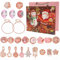 Schmuck Adventskalender 2024 für Damen und Mädchen - vielseitige Weihnachtsgeschenke: Armbänder, Teenagergeschenke und weihnachtliche Überraschungen für Frauen
