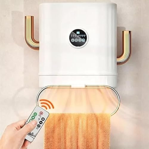 STUFA ELETTRICA A PARETE 2600W A BASSO CONSUMO CALDOBAGNO PORTATILE CON TELECOMANDO