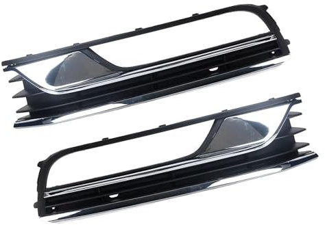 NATWEE Nebelscheinwerfer-Grill Kompatibel Mit VW Für Passat B7 2012 2013 2014 2015 2016 3AD853665 2 Stück Auto Vorne Links Und Rechts Stoßstange Nebelscheinwerfer Gitterabdeckung Montage