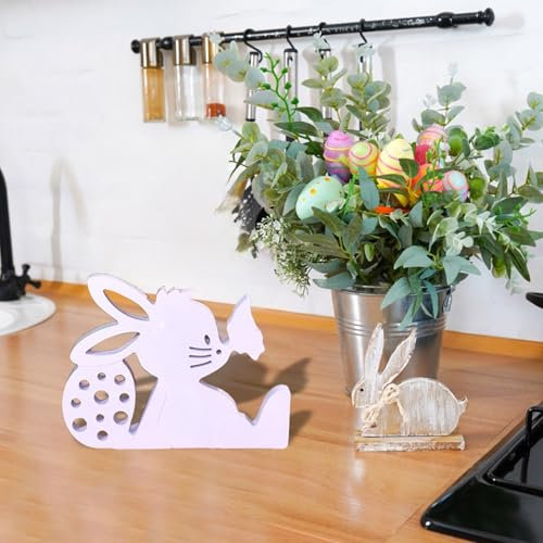 Silicone Easter Bunny Easter Bunny Plaster Casting Drip Glue Easter Bunny Splicing Ornaments DIY Silicone Silicone Molds Easter Molds (2-B, 17.2X13.5cm)