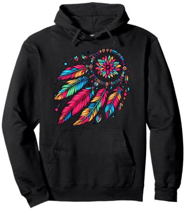 DreamCatcher Feder Indianer Bohemian Traumfänger Pullover Hoodie